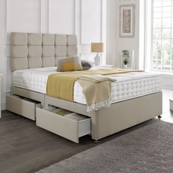 King Size Divan Bed with optional Mattress and Drawers - Image 6