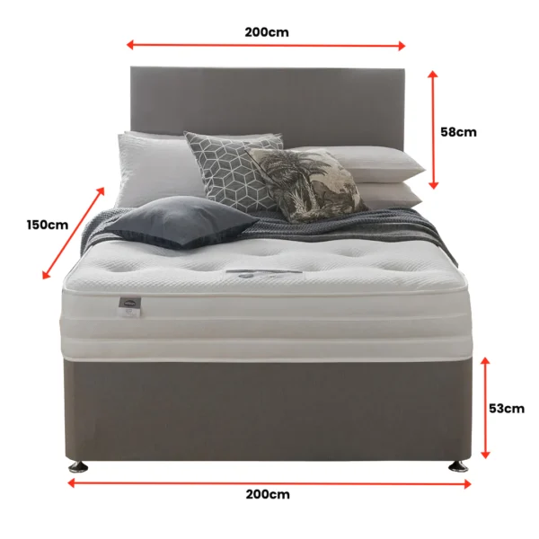 King Size Divan Bed with optional Mattress and Drawers - Image 7