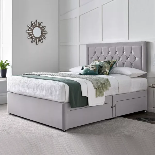 Super King Divan Bed with optional Mattress and Drawers - Image 3