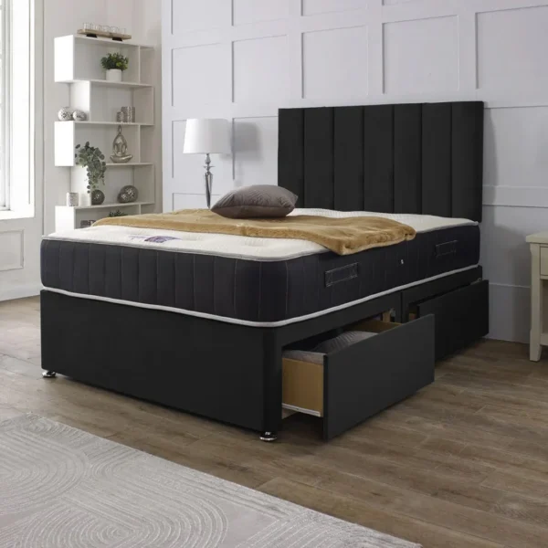 Super King Divan Bed with optional Mattress and Drawers - Image 6