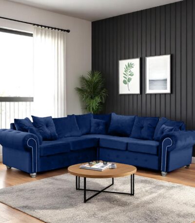 Ashwin Corner Sofa Blue