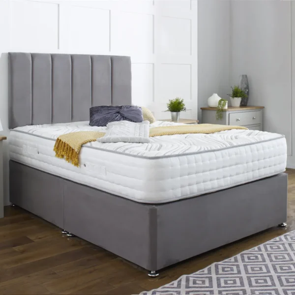 Small Double Divan Bed with Mattress and Headboard Included