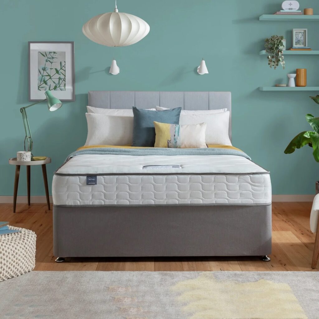 Double Divan Bed with Mattress and Headboard Included