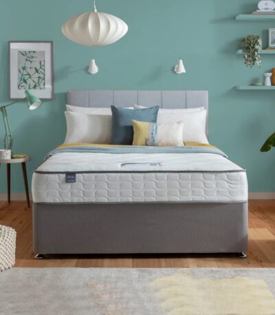 Double Divan Bed with Mattress and Headboard Included