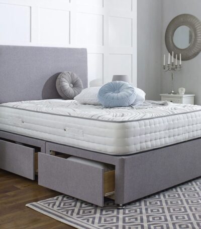 Super King Divan Bed Bed with Mattress and Headboard Included