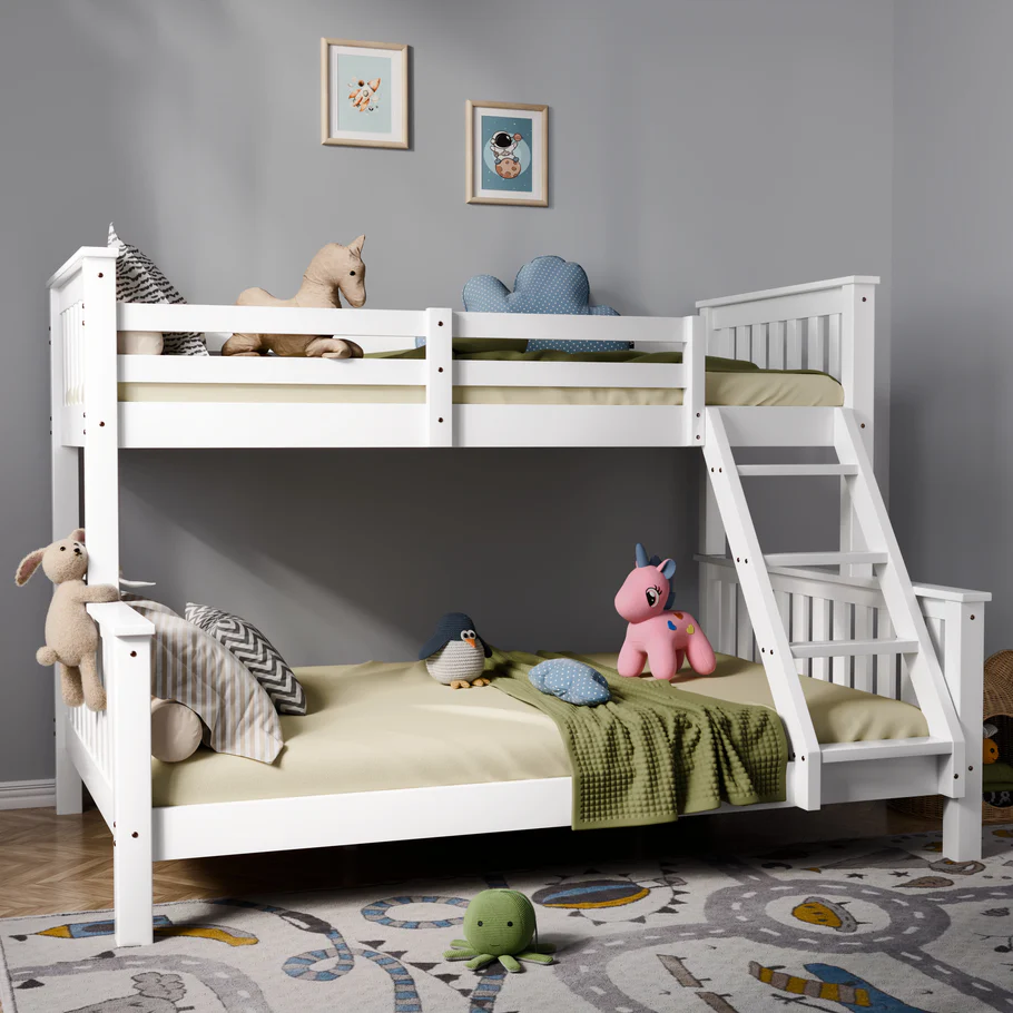 Triple Wooden Bunk Bed
