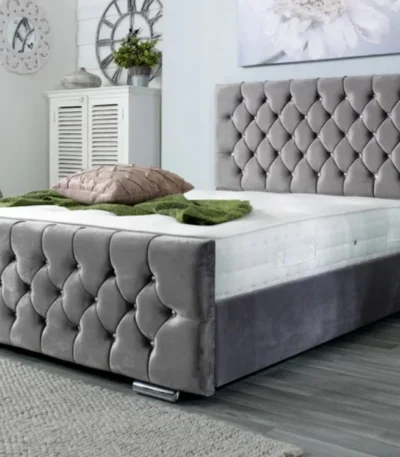 Plush Velvet Florida Bed Frame