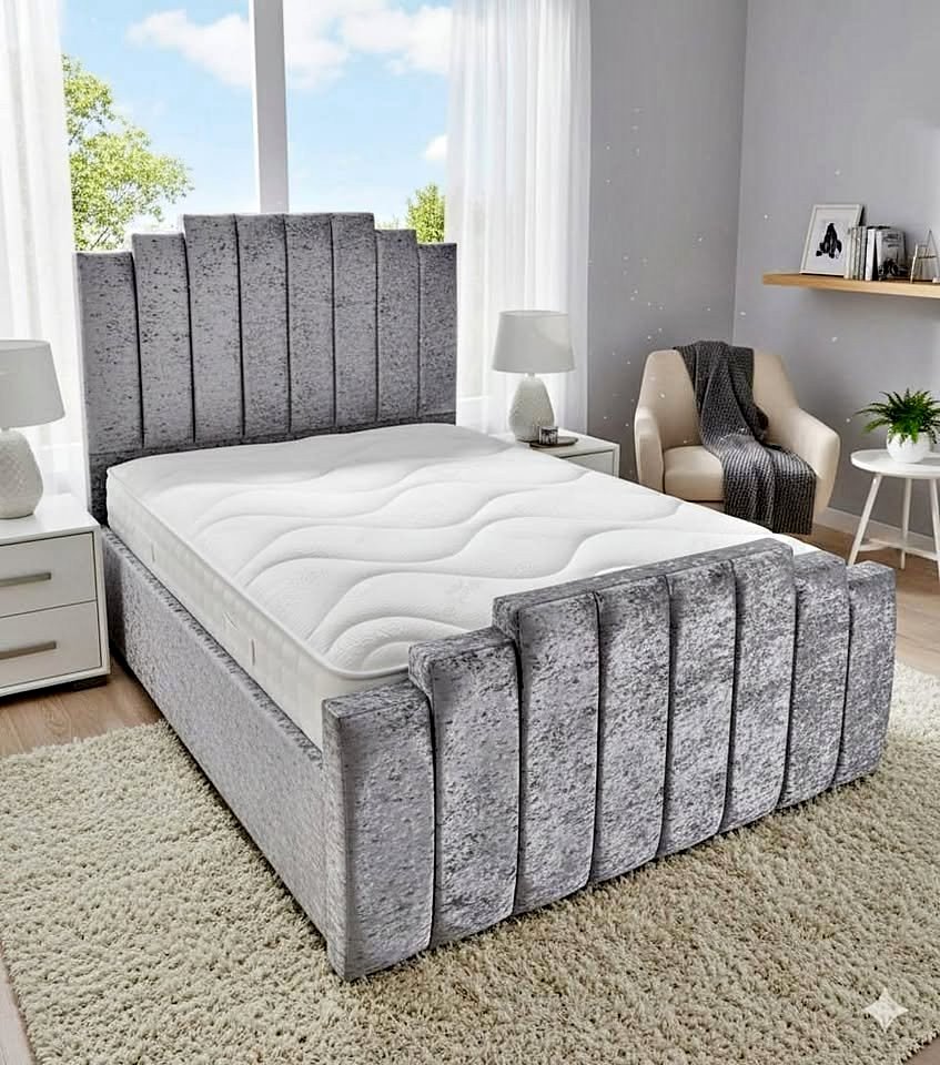 Plush Velvet Arizona Bed Frame