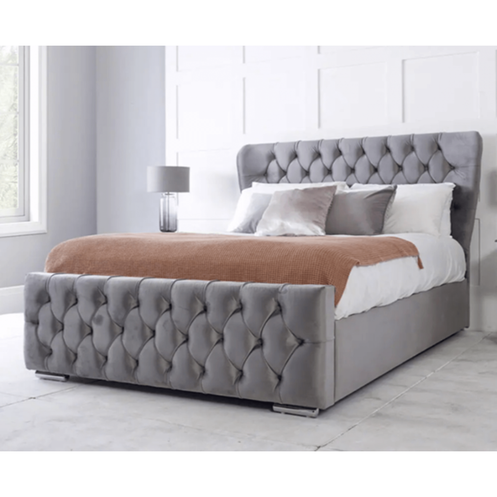 Luxury Oxford Wing Bed Frame