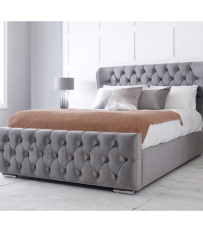 Luxury Oxford Wing Bed Frame