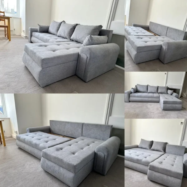 Berlin Corner Sofa Bed with Storage