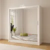 Berlin 180cm wide Sliding Mirror Wardrobe