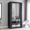 Berlin 100cm Wide Mirror Sliding Wardrobe