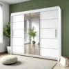 LYON 250cm Mirror Sliding Wardrobe