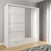 Marsylia Grey Mirror Sliding Door Wardrobe