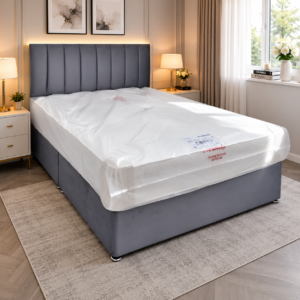 Super King Divan Bed with Mattress and Headboard (Included)